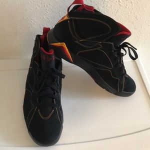 Jordan Retro 7 (Black/Citrus-Varsity Red)